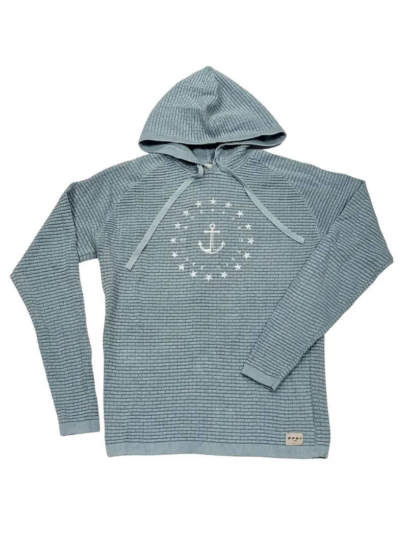 Buckeye Lake Life Anchor Stars Mega Waffle Hoodie