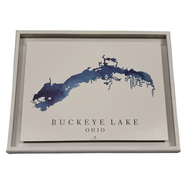 Buckeye Lake ‘Simple Soul’ White-Framed Wall Art