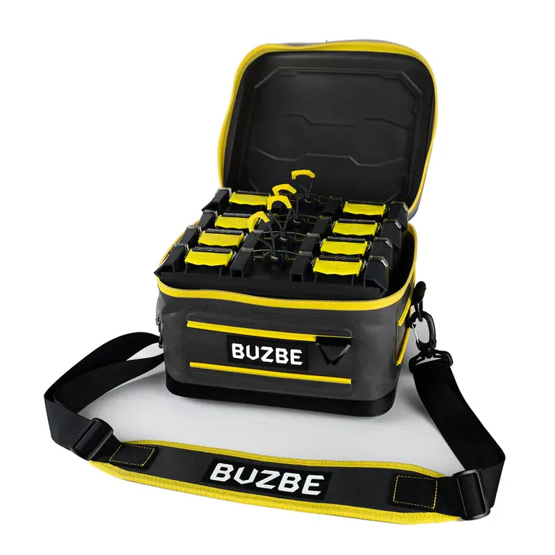 BuzBe Swarm 15-Compartment Modular Tackle Organizer Bag