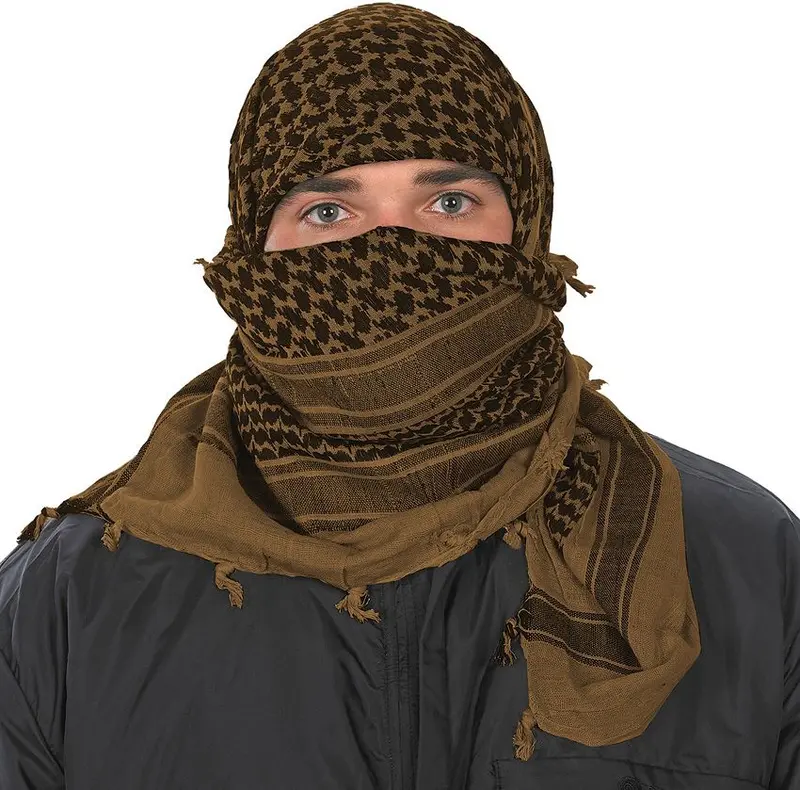Camcon Authentic 100% Cotton Shemagh Scarf – Multi-Use Tactical Wrap