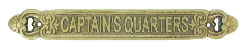 ‘Captain’s Quarters’ Nautical Wall Sign