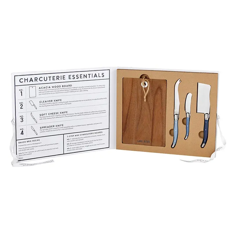 Cheese Board & Knife Set Encased in ‘Good Food, Lake Mood’ Book Box