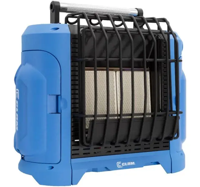 CLAM CH-16000VH Portable Heater – 16,000 BTU Ventless Propane Heater for Outdoor Use