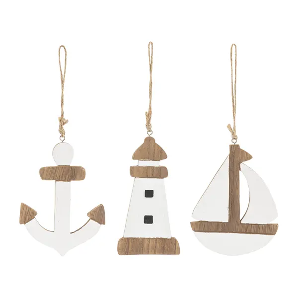 Coastal-Themed Mini Ornament Assortment
