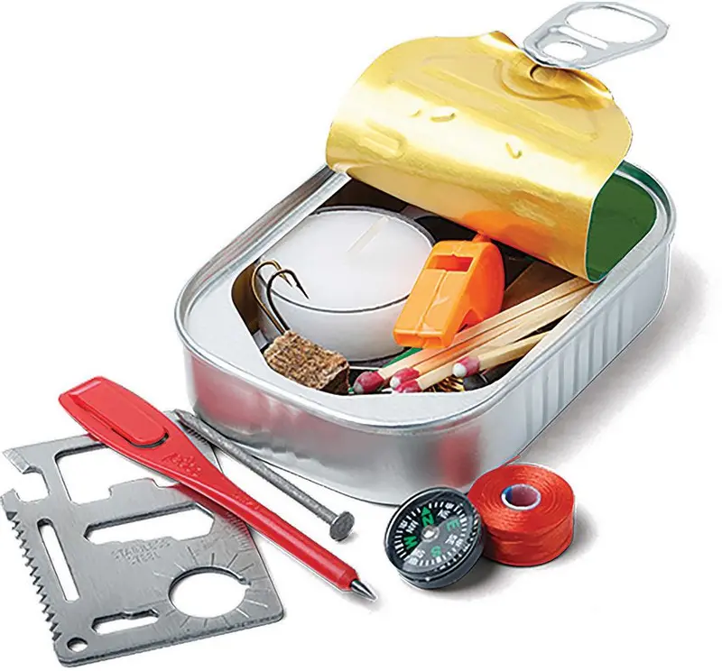 Coghlan’s Compact All-in-One Survival Kit in a Tin