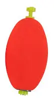 Comal Weighted Oval Float – 1.5-Inch, Red, 25-Piece Set