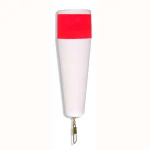 Comal Weighted Poppin Floats – 5-Inch Red/White, 12-Pack