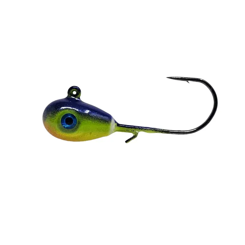Dark Parrot Teardrop Fishing Jigs – 2-Piece Set