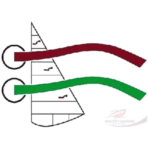 Davis Air-Flow TELS Indicator Set – Port/Starboard Color-Coded (14-Pack)