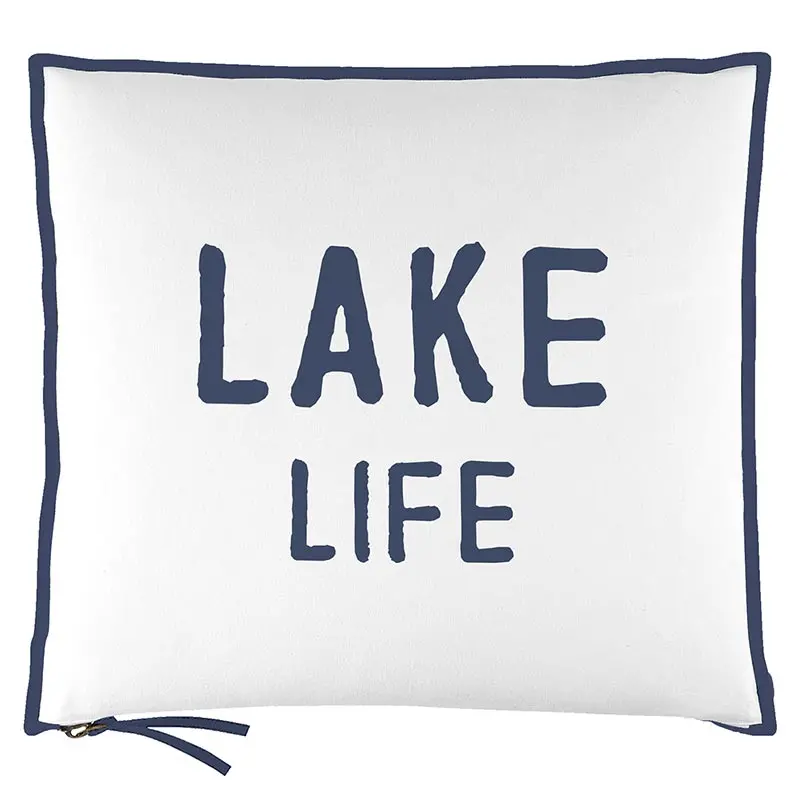 Decorative Accent Pillow Celebrating Lakeside Living