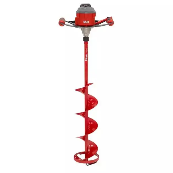 E40 8-Inch Steel Ice Auger for Fast, Durable Ice Fishing