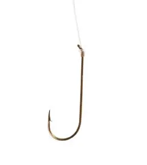 Eagle Claw Aberdeen Bronze Snelled Hook – Size 2