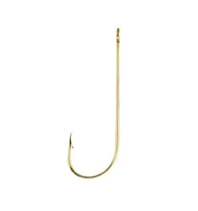 Eagle Claw Gold Aberdeen Hook – Size 2/0, 8-Pack