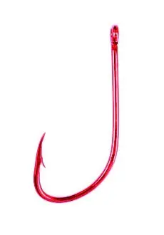 Eagle Claw Offset Red Hook – Size 3/0, 8-Pack