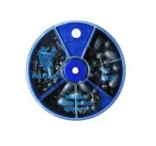 Eagle Claw Round Split Shot Sinkers – 78-Piece Value Pack
