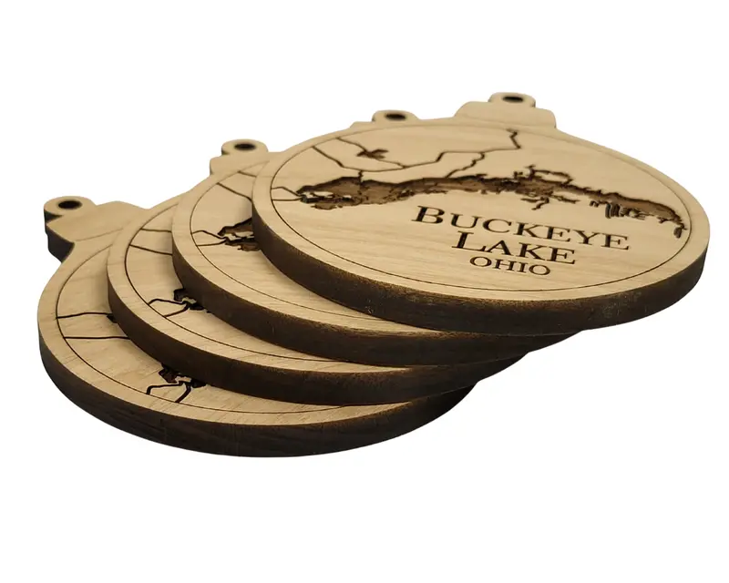 Engraved Nautical Buckeye Lake Ornament