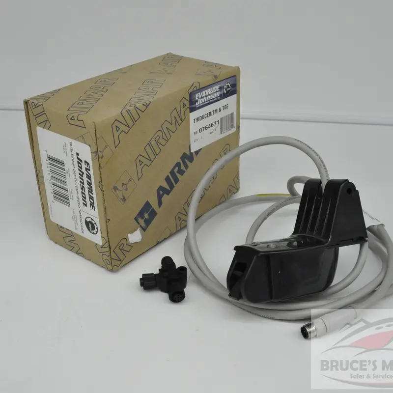 Evinrude/Johnson/OMC/BRP OEM Triducer Transom Mount with Tee – Part #0764671 (764674)