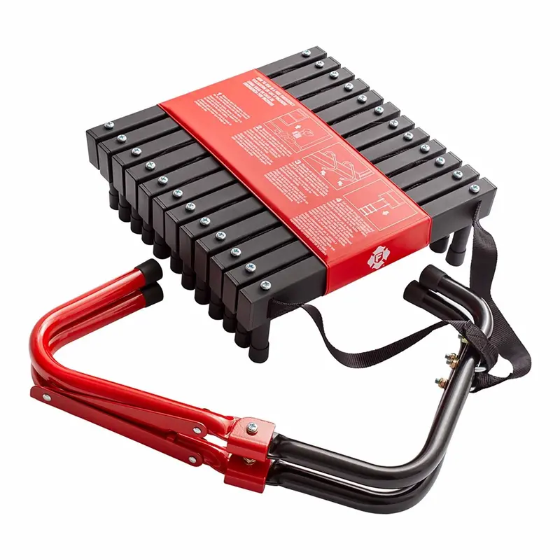 First Alert Two-Story Fire Escape Ladder – Heavy-Duty Steel with Anti-Slip Rungs