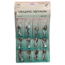 FJ Neil Amazing Minnow Spinnerbaits – 1/4 oz, Silver/Blue Finish, 12-Pack