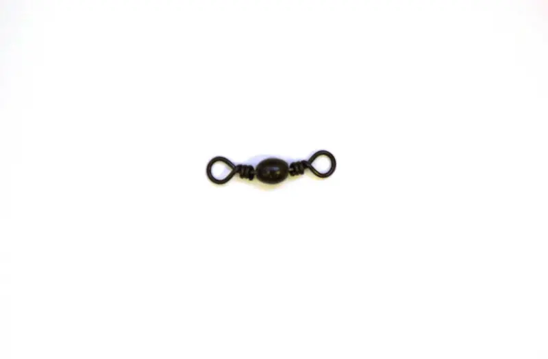 FJ Neil Black Barrel Swivels – Size 3, 12-Pack
