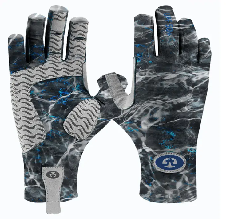 Flying Fisherman SunBandit Pro Gloves – Mossy Oak Elements Blackfin (L/XL)