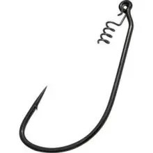 Gamakatsu Superline Spring Lock Hook – Black Nickel, Size 5/0 (3-Pack)