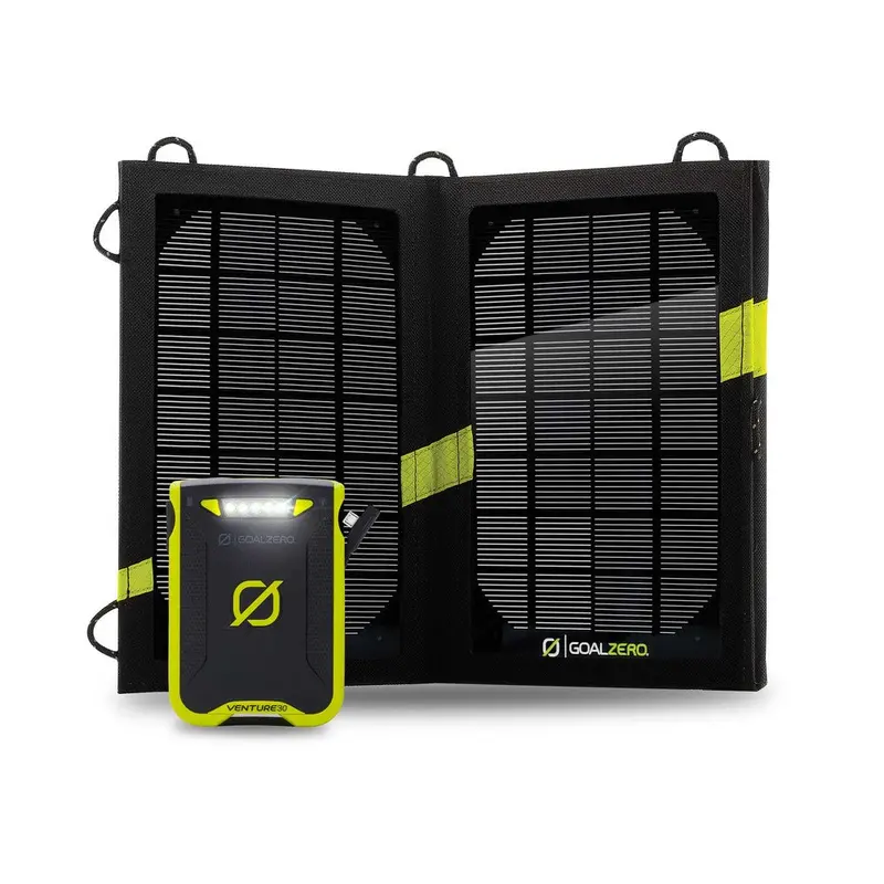 Goal Zero Venture 30 Power Bank with Rugged Solar Charging Kit