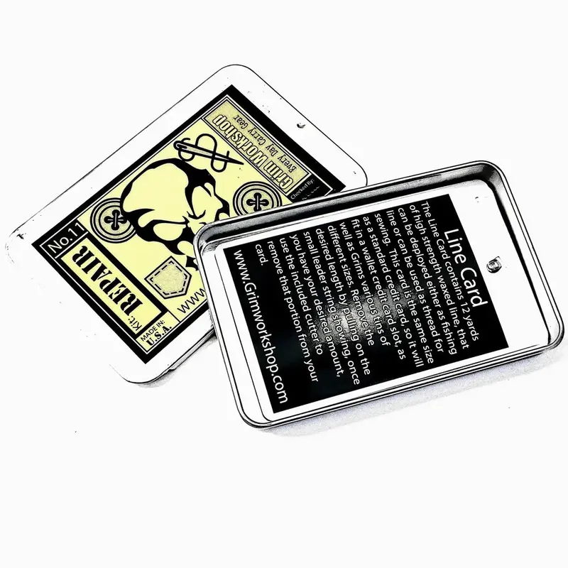 Grim Workshop Waxed Survival Cord Card – 12-Yard Durable Line in Pocket-Sized Format