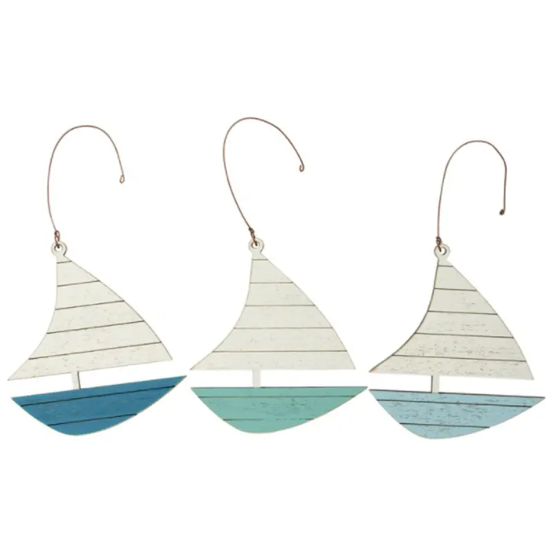 Handcrafted Sailboat Holiday Ornament