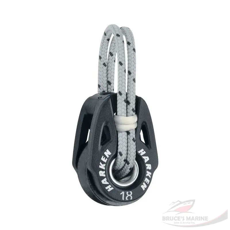 Harken Carbo Narrow Fly Soft-Attach Block – 18mm, Model 2161 T2