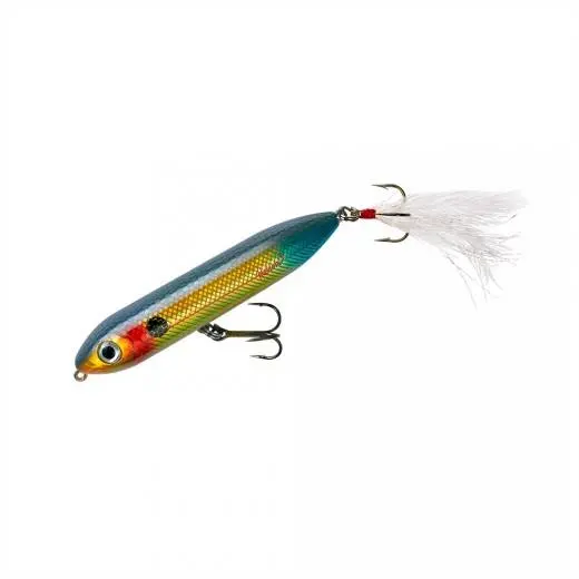Heddon Super Spook Jr Topwater Plug – 3.5-inch, 1/2 oz, Wounded Shad