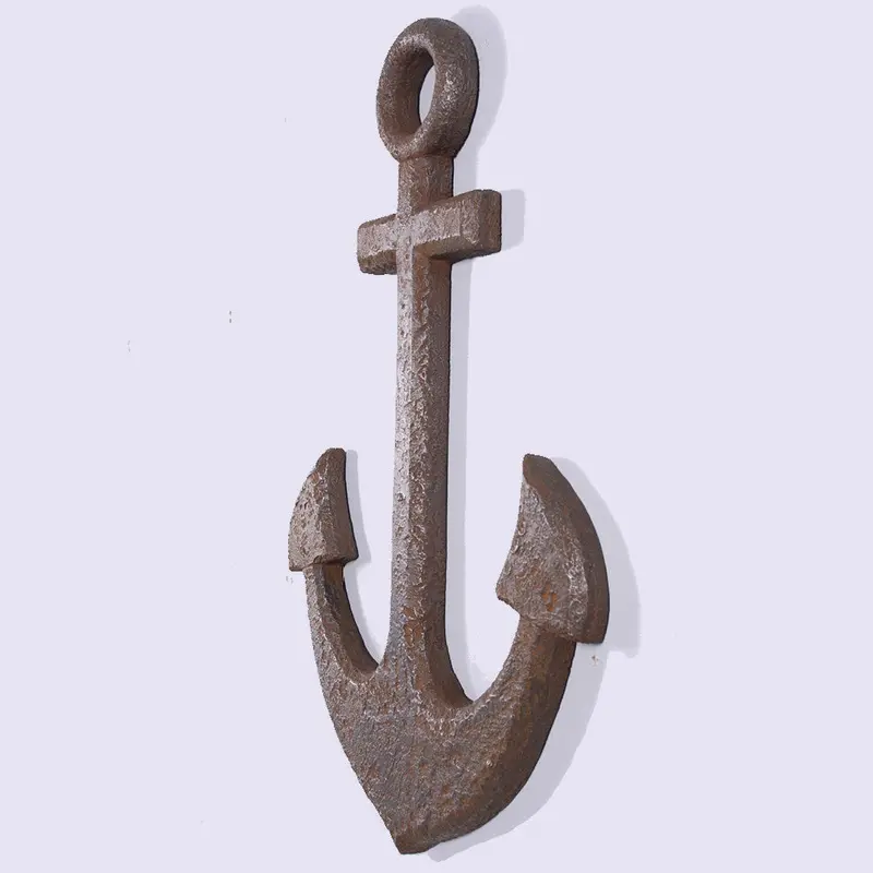Industrial-Style Metal Anchor Sculpture