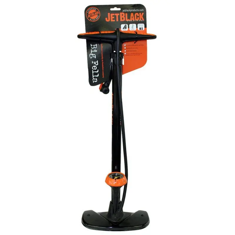 JetBlack Big Fella Dual-Gauge Floor Pump – 160 PSI