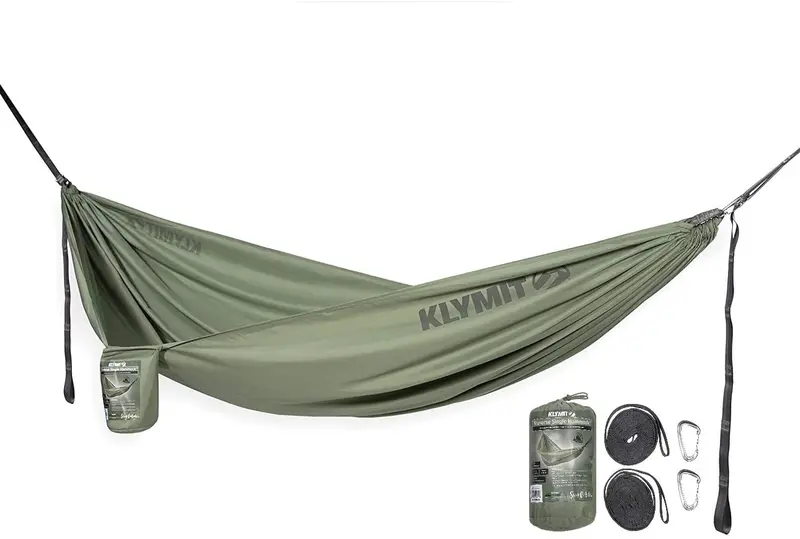 Klymit Traverse Single-Person Hammock – Packable, Tree-Friendly Suspension System