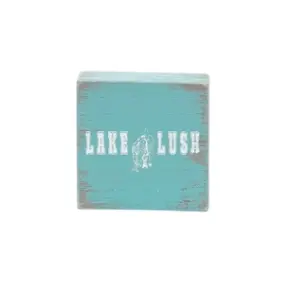 Lake Lush Mini Wooden Block – Rustic Lake-Inspired Keepsake