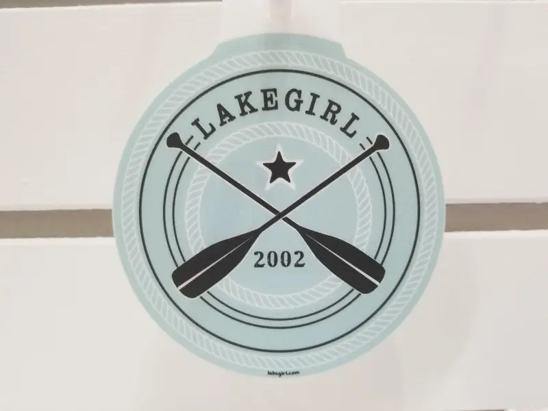 Lakegirl Paddle Vinyl Sticker – Waterproof Outdoor Decal