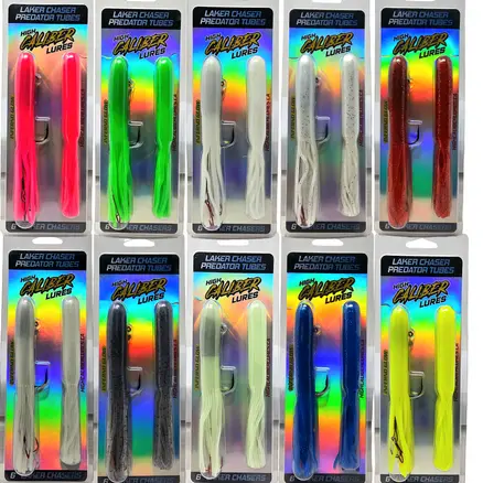 Laker Chaser 6″ Glow Tube Jig for Nighttime Lake Trout and Salmon
