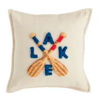 Lakeside-Inspired Tufted Accent Pillow