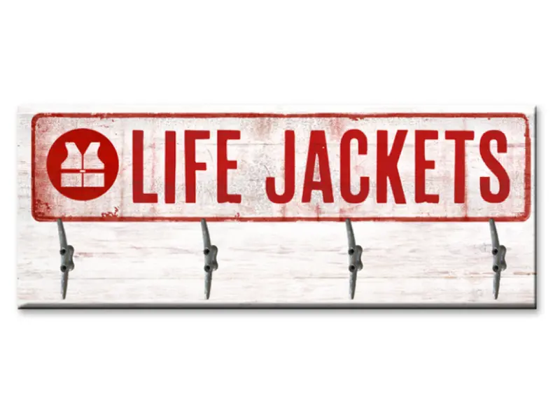 Life Jacket Inspired Coat Rack