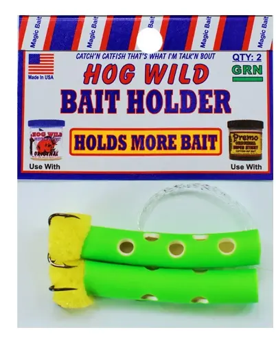 Magic Bait Bait Holder Tubes – Green, 2-Pack