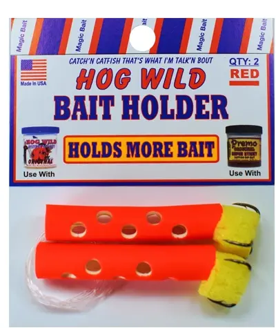 Magic Bait Bait Holder Tubes – Red, 2-Pack