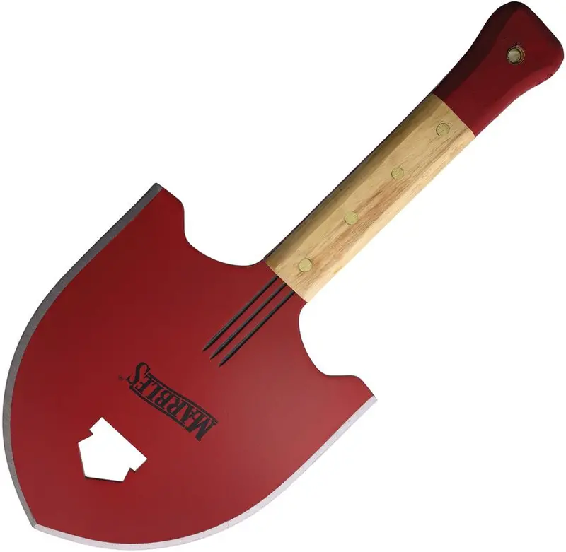 Marbles Camp Shovel — Compact Folding Tool with Hydrant Notch