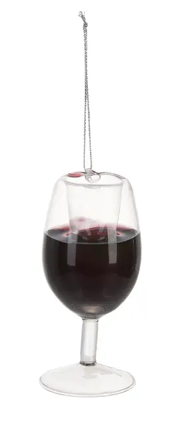 Merry Merlot-Themed Wine Glass Ornament