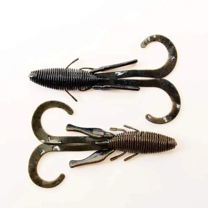 Missile Baby D Stroyer 5-Inch Swim Worm – Super Bug Color, 10-Pack