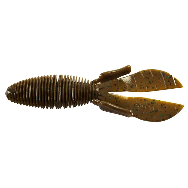 Missile D Bomb 4-Inch Soft Plastic Worm – Green Pumpkin Blue Color, 6-Pack