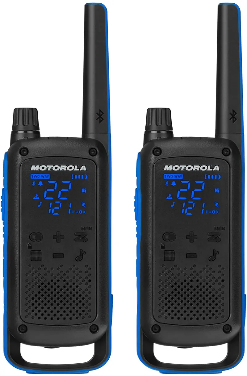 Motorola T802 Bluetooth Walkie-Talkies – 2-Pack with GO LOCATE GPS Tracking & Voice Assist