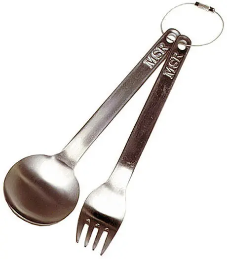 MSR Ultralight Titanium Fork and Spoon Combo Set