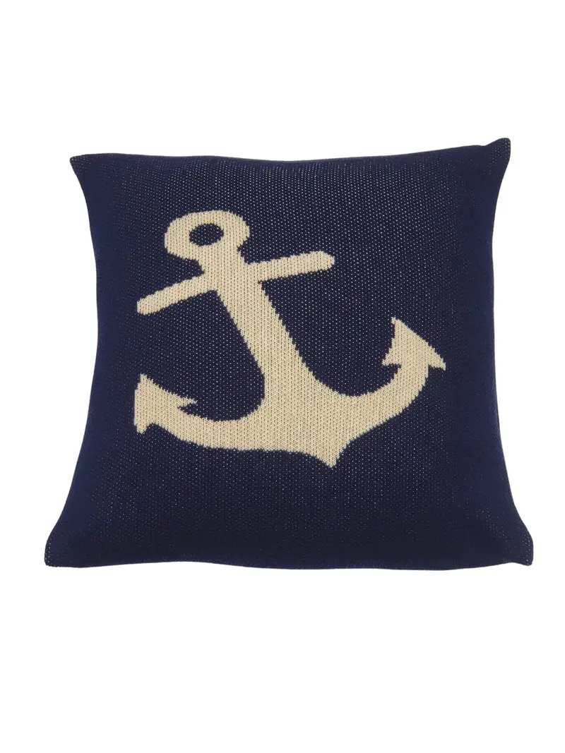 Nature-Inspired Anchor Knit Envelope Pillow Cover