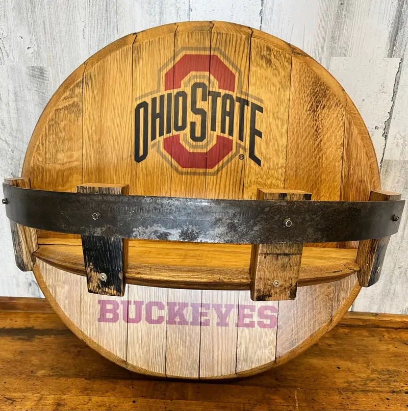 NCAA Ohio State University Wall-Mounted Shelf