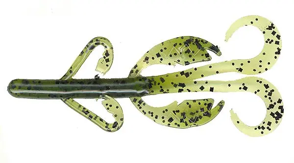 Net Bait Baby Mad Paca Crawfish Lure – Watermelon Pepper Color, 12-Bag Pack